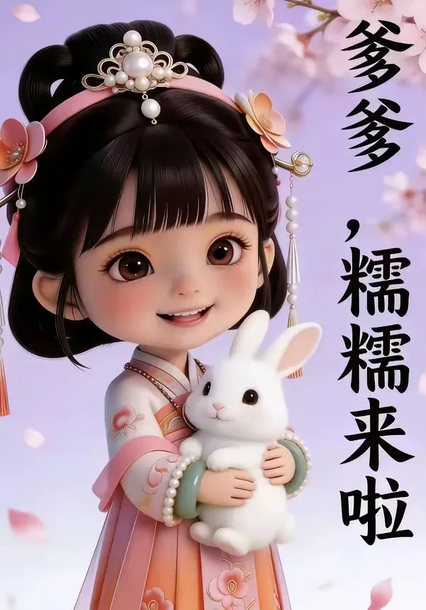 爹爹,糯糯来啦